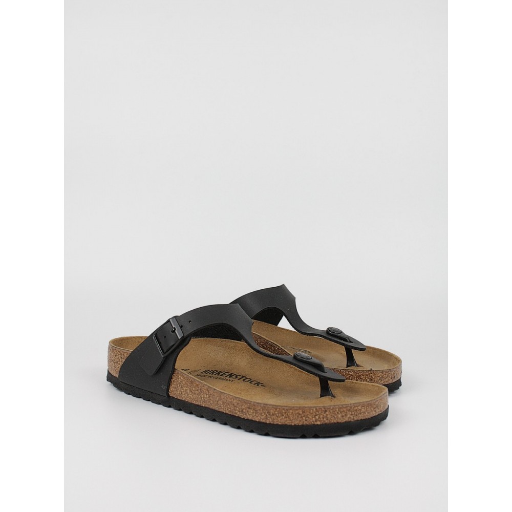 Women's Sandals Birkenstock Gizeh Bs 0043691 Black Leather