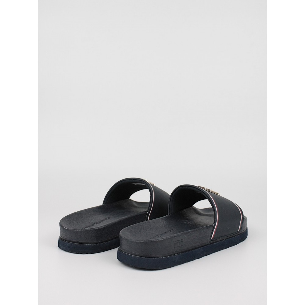 Γυναικεία Σαγιονάρα Tommy Hilfiger Th Hardwear Flatform Pool Slide FW0FW06308-DW5 Μπλέ Συνθετικό