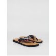 Γυναικεία Σαγιονάρα Tommy Hilfiger Flower Print Flat Beach Sandal FW0FW06422-0GY Μαύρο-πολύχρωμο Υφασμα