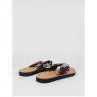 Γυναικεία Σαγιονάρα Tommy Hilfiger Flower Print Flat Beach Sandal FW0FW06422-0GY Μαύρο-πολύχρωμο Υφασμα