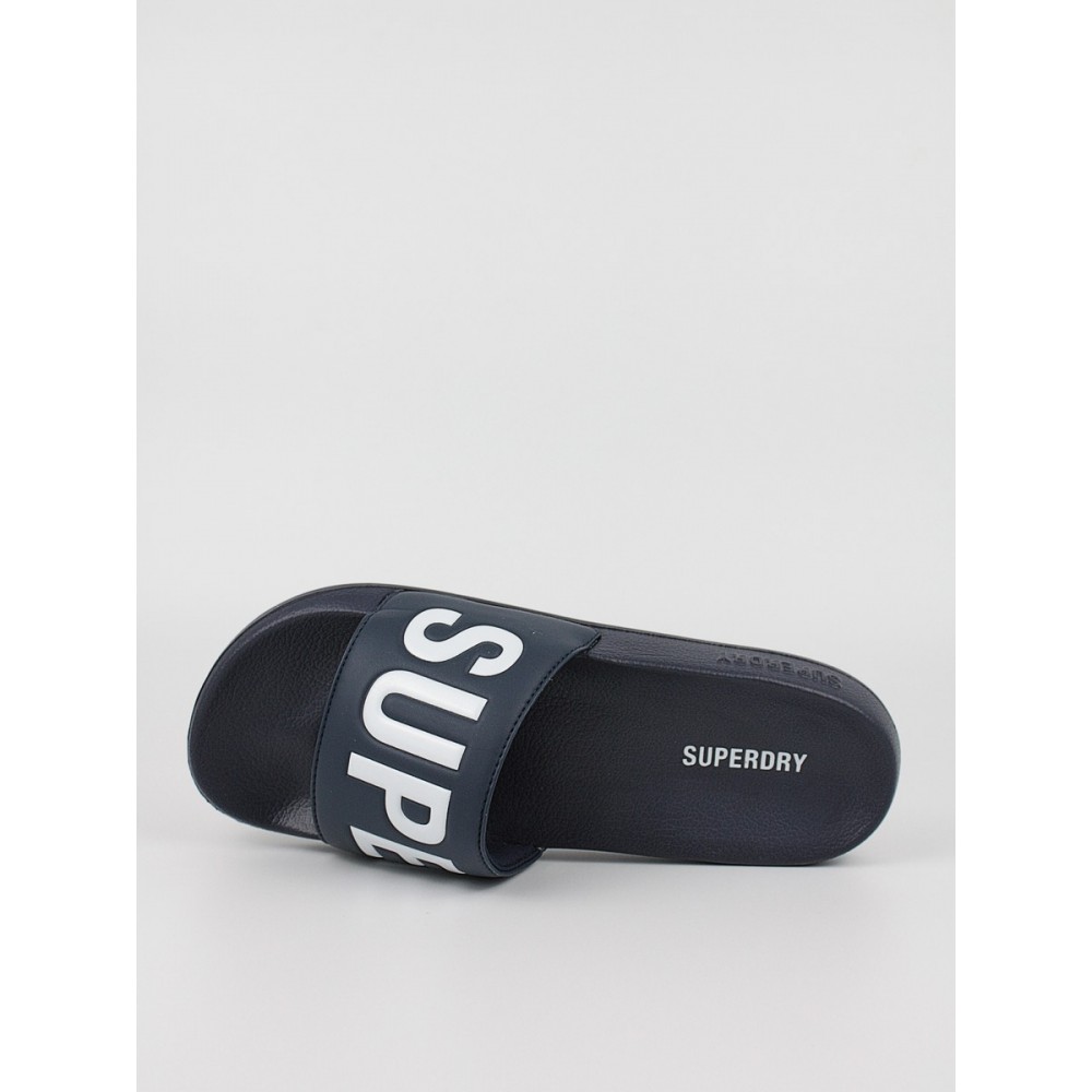 Ανδρική Σαγιονάρα Superdry Code Core Pool Slide MF310199A Μπλέ Συνθετικό Ανδρική Σαγιονάρα Superdry Code Core Pool Slide MF310199A Μπλέ Συνθετικό