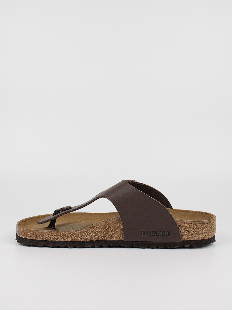 Men Sandals Birkenstock Ramses Bs 0044701 Brown Leather