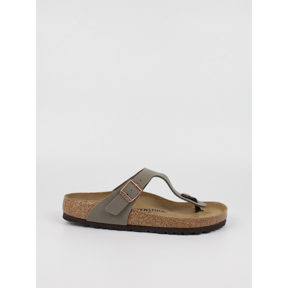 Γυναικεία Σανδάλια Birkenstock Gizeh Bs 0043391 Γκρι Δέρμα