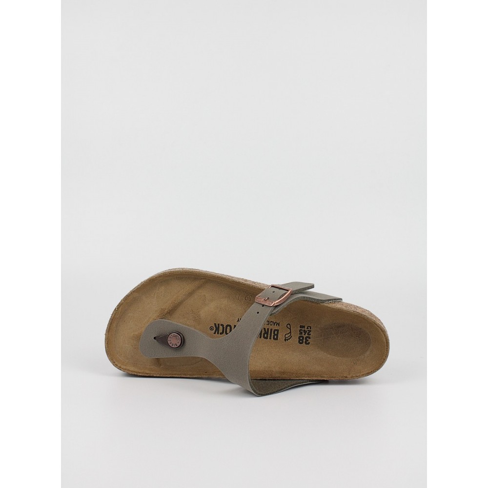 Γυναικεία Σανδάλια Birkenstock Gizeh Bs 0043391 Γκρι Δέρμα