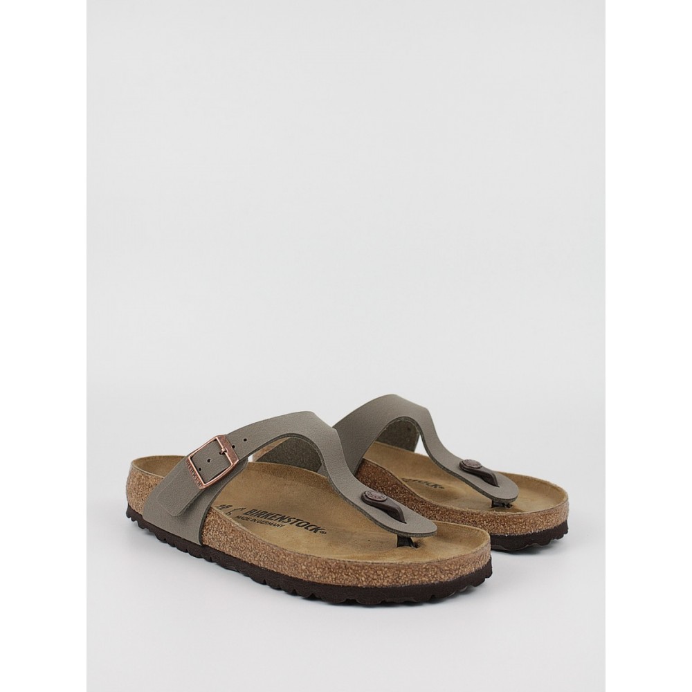 Γυναικεία Σανδάλια Birkenstock Gizeh Bs 0043391 Γκρι Δέρμα