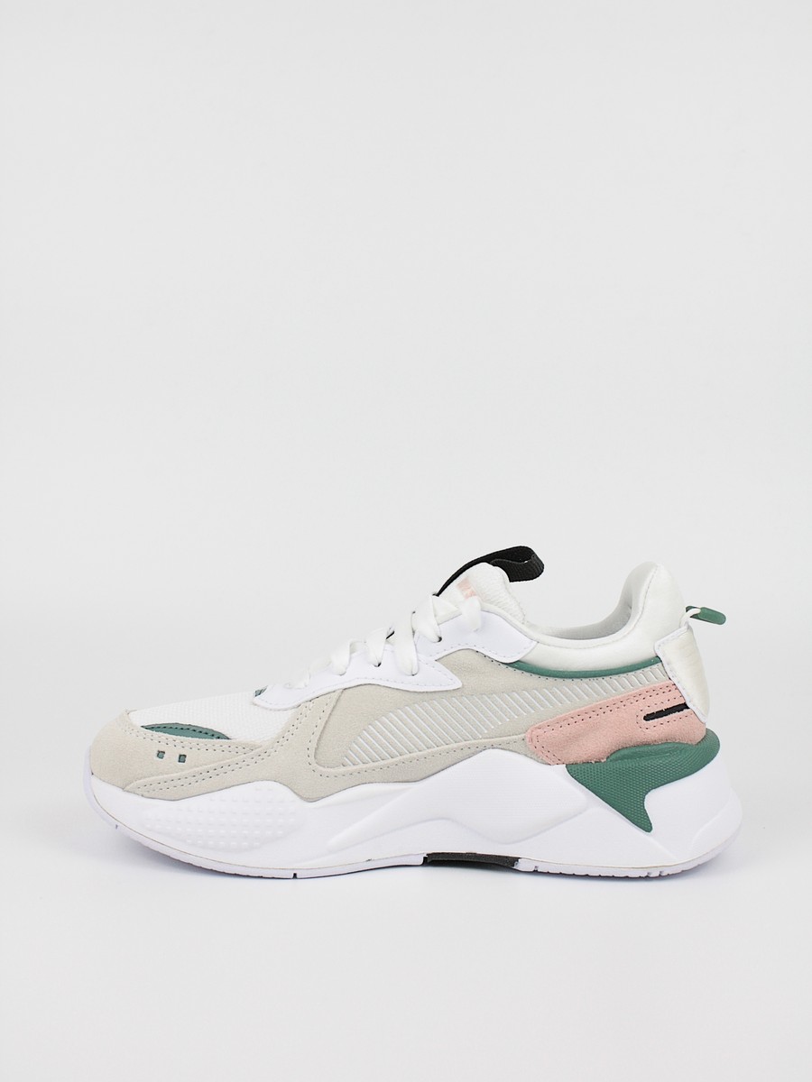 Women Sneaker Puma Rs-x Reinvent Wns 371008-13 White-Biege Fabrick-Leather