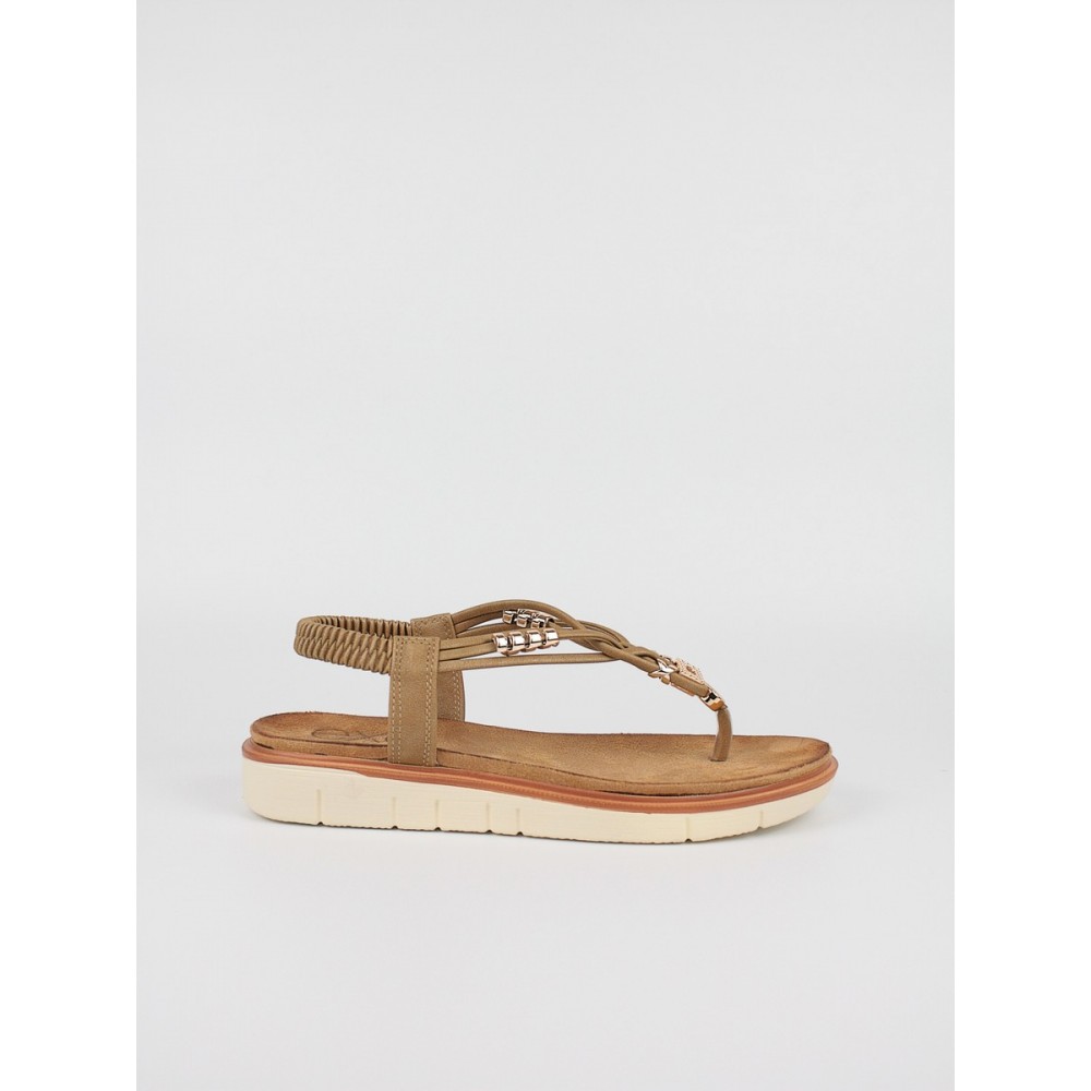 Women's Sandal Exe O489Q3632721 Biege Synthetic