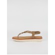 Women's Sandal Exe O489Q3632721 Biege Synthetic