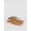 Women's Sandal Exe O489Q3632721 Biege Synthetic