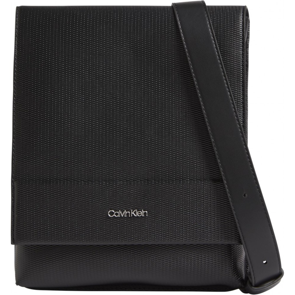 Ανδρικό Τσαντάκι Calvin klein Minimalism Flatpack W/Flap K0K509000-BAX Μαύρο