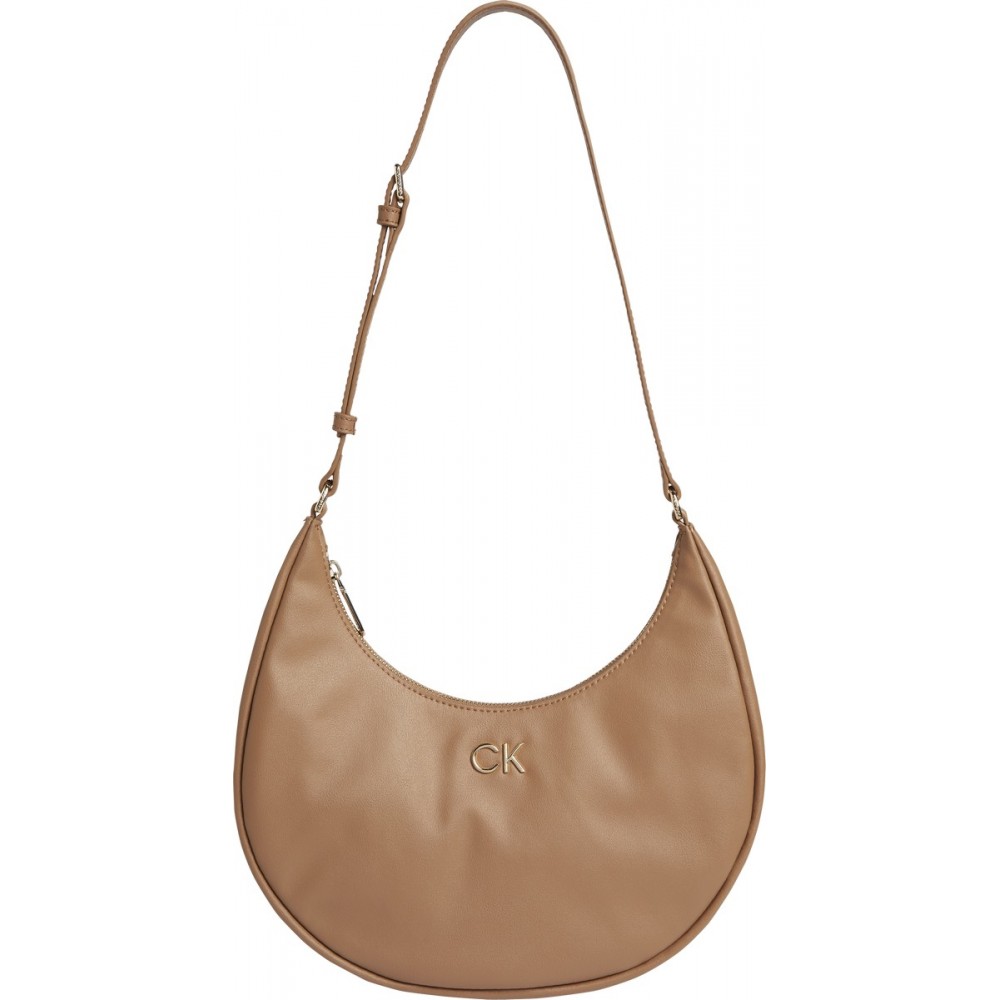 Γυναικεία Τσάντα Calvin Klein Re-Lock Shoulder Bag Md K60K609621-GEZ Καμηλό
