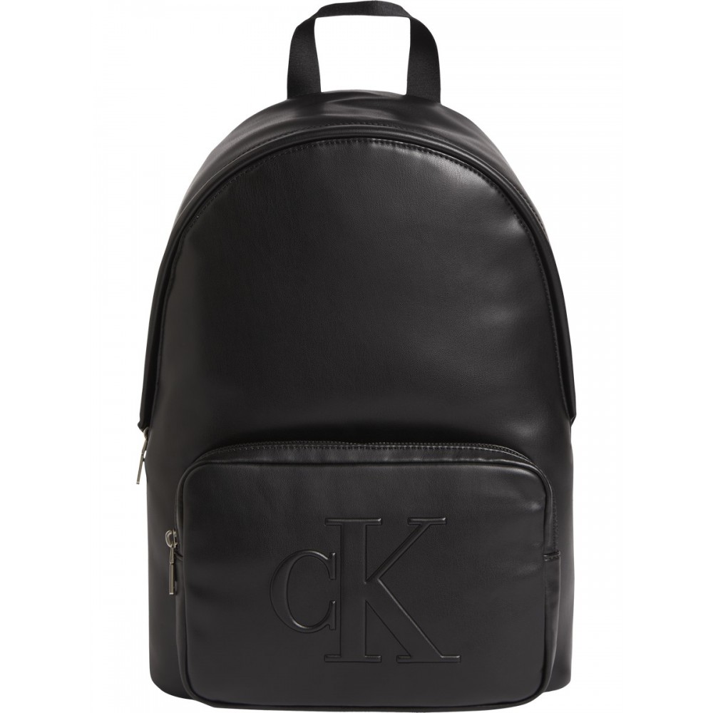 Men Backpack Monogram Calvin Klein Soft Campus Bp40 Mono K50K509372 Black