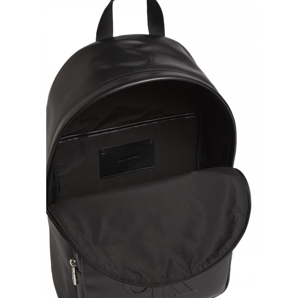 Men Backpack Monogram Calvin Klein Soft Campus Bp40 Mono K50K509372 Black