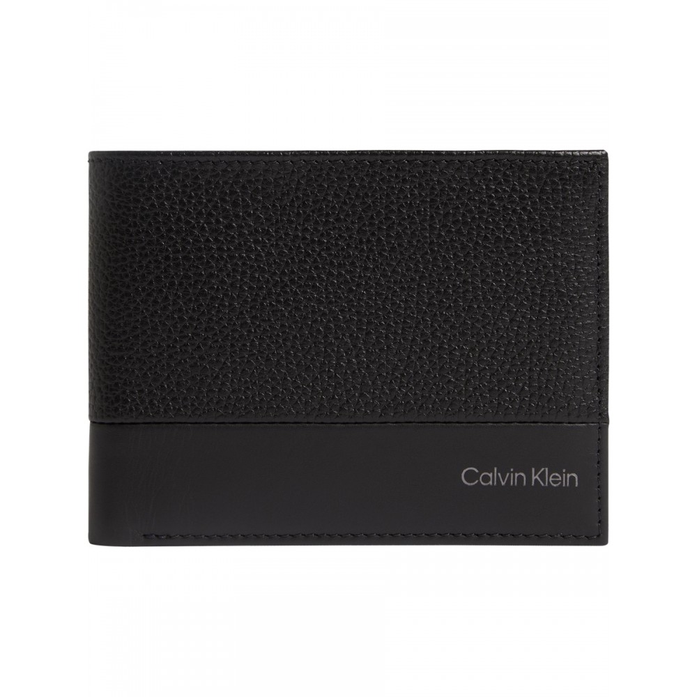 Men Wallet Calvin Klein Subtle Mix Bifold 5cc W/Coin L K50K509180-BAX Black