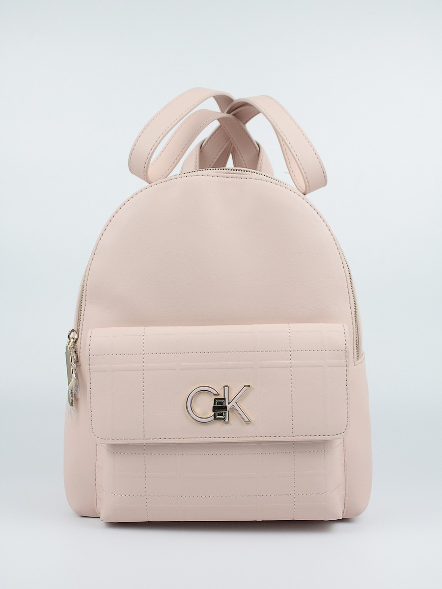 Γυναικείο Σακίδιο Πλάτης Calvin klein Re-Lock Backpack With Flap Quilt K60K609626-TER Ροζ