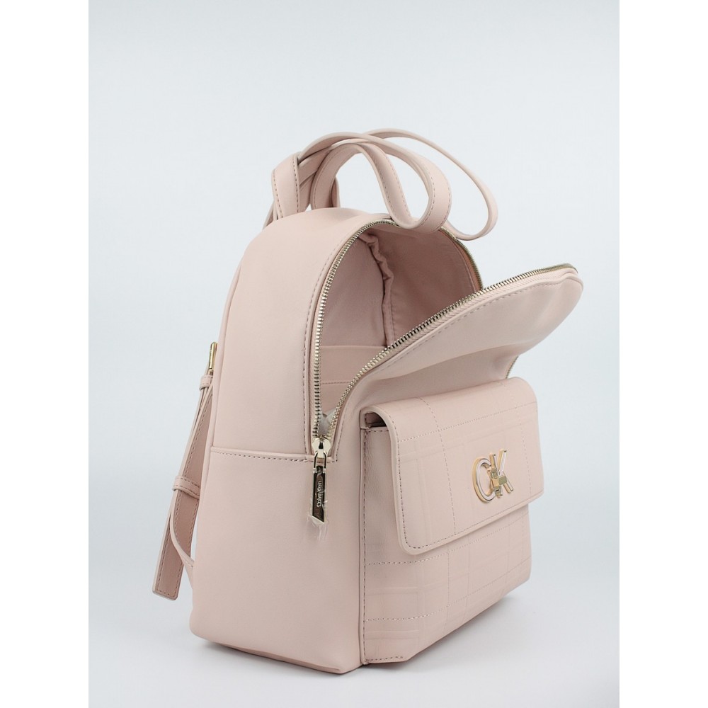 Γυναικείο Σακίδιο Πλάτης Calvin klein Re-Lock Backpack With Flap Quilt K60K609626-TER Ροζ