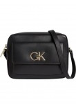Women's Crossbody Calvin klein Re-Lock Camera Bag With Flap K60K609114-BAX Black