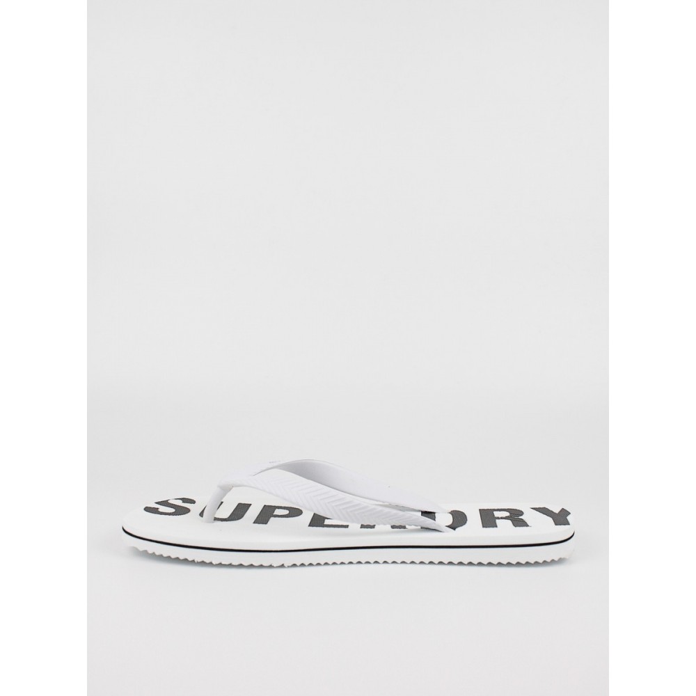 Men\'s Flip Flops Superdry Code Essential Flip Flop MF310186A White Synthetic