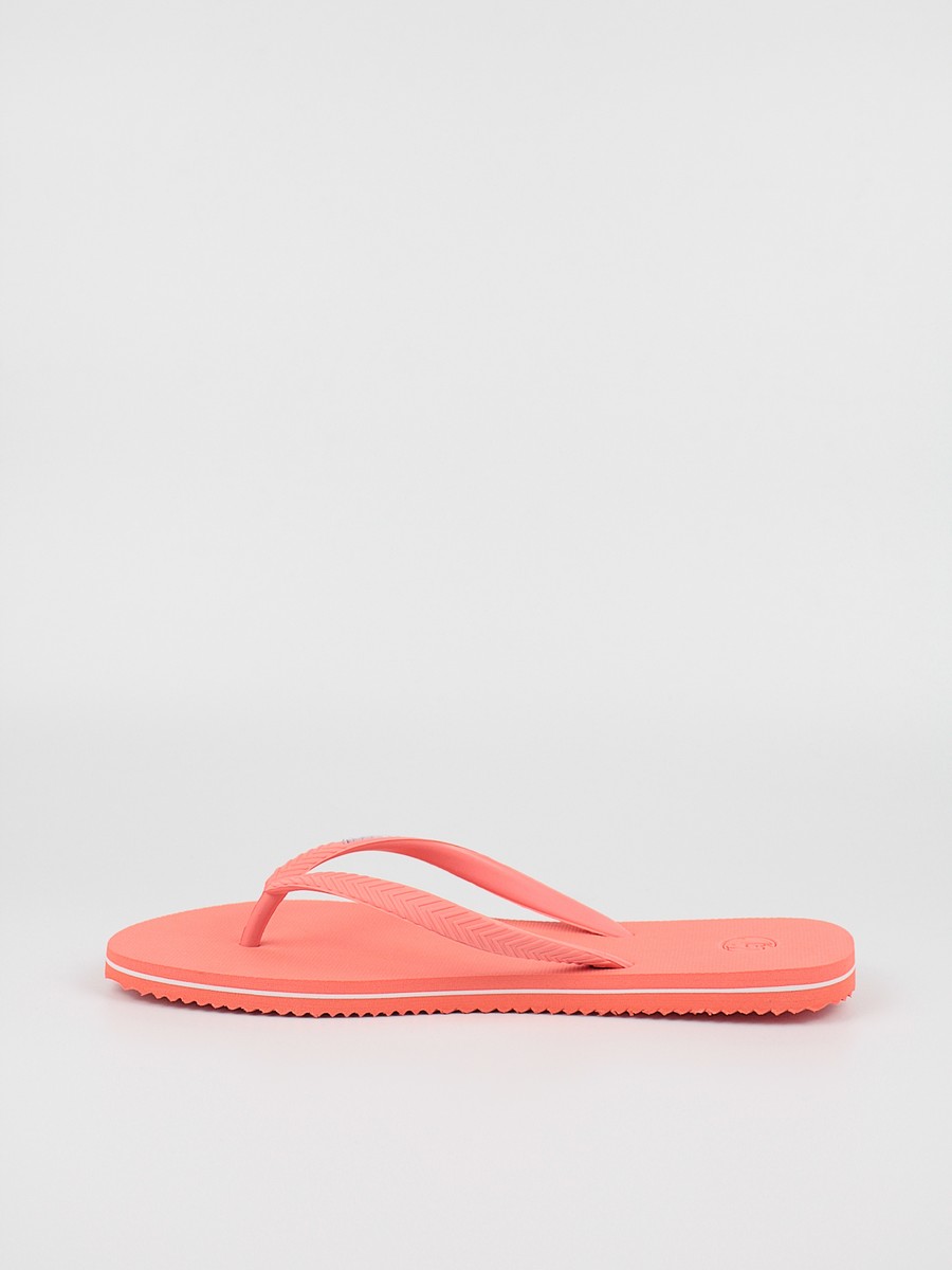 Womens Pool Slide Superdry Vintage Classic Flip Flop WF310165A Coral