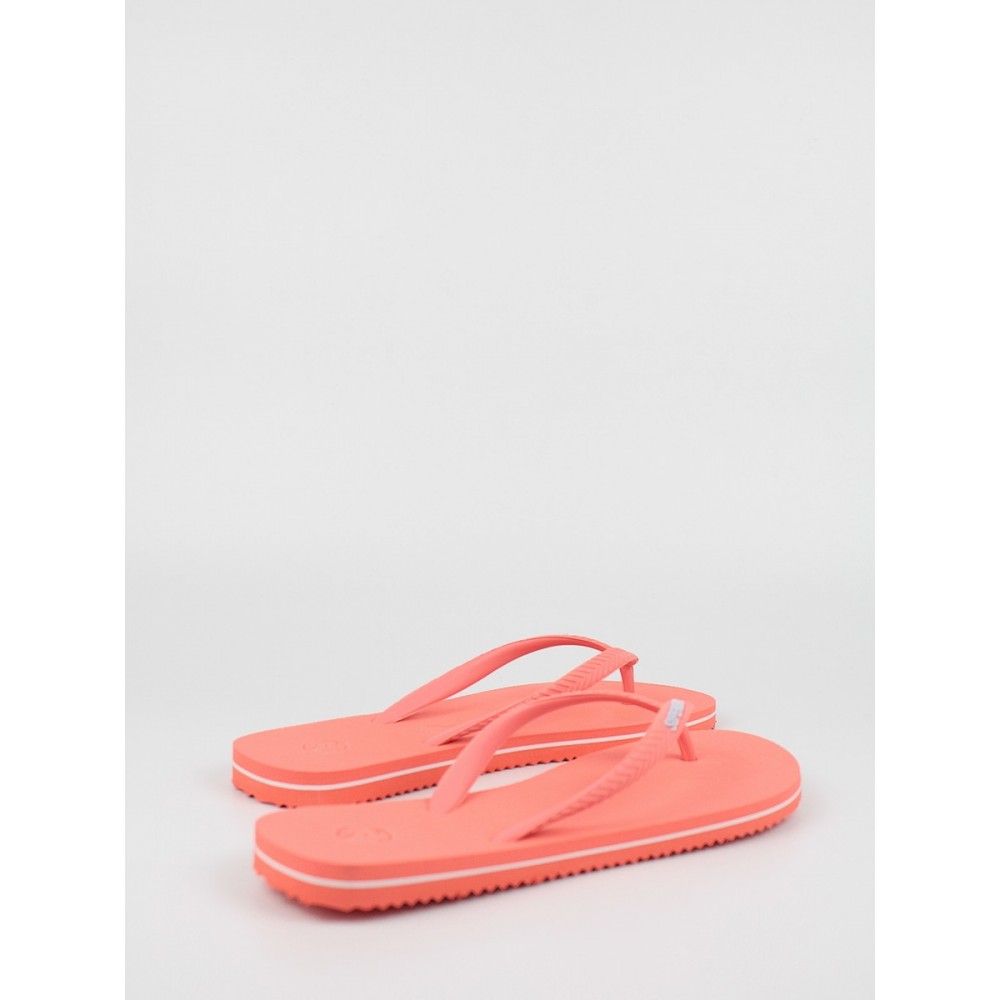 Womens Pool Slide Superdry Vintage Classic Flip Flop WF310165A Coral