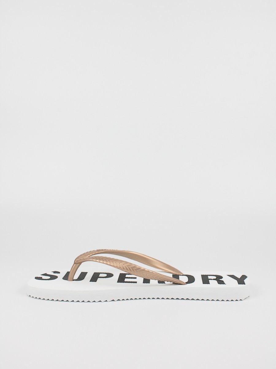 Γυναικεία Σαγιονάρα Superdry Code Essential Flip Flop WF310155A Ασπρο