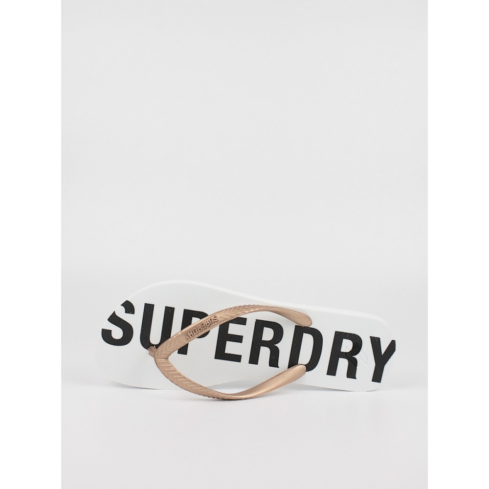Γυναικεία Σαγιονάρα Superdry Code Essential Flip Flop WF310155A Ασπρο