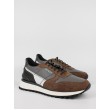 Ανδρικό Sneaker Guess Varese FM7VARLEA12 BROGY Καφέ