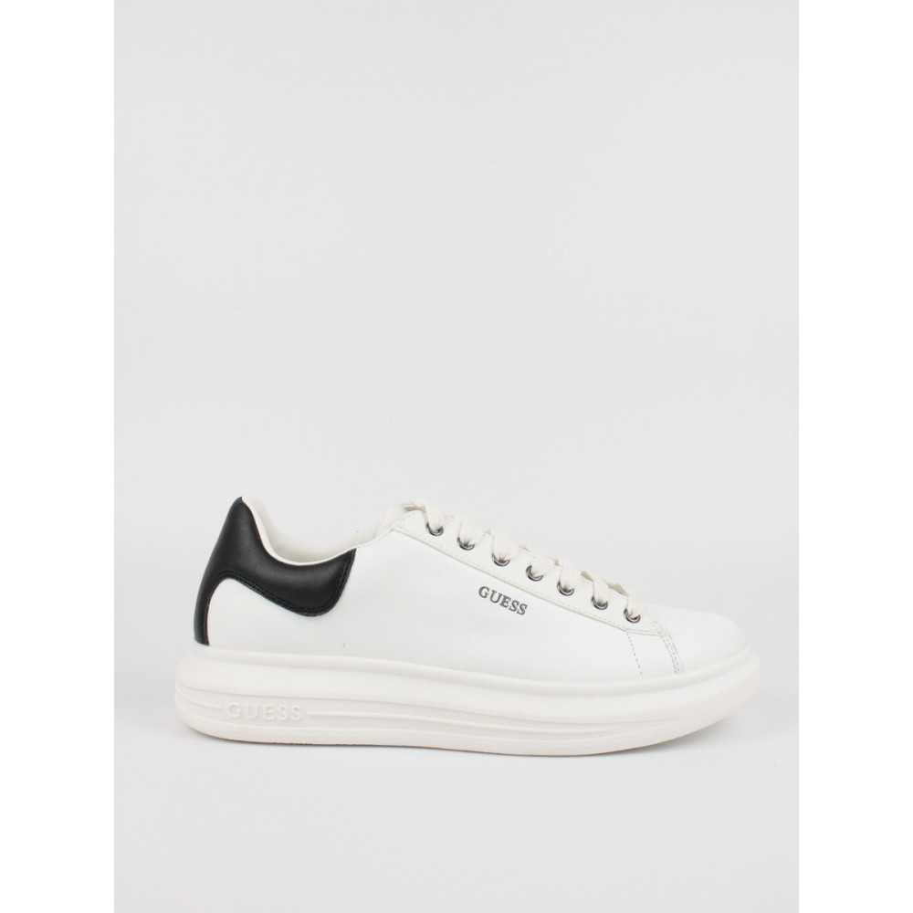 Ανδρικό Sneaker Guess Vibo FM7RNOLEA12 WHBLK Ασπρο