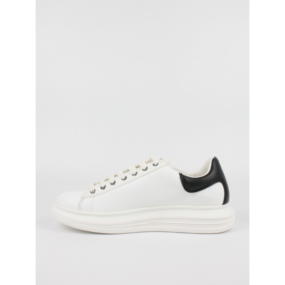 Ανδρικό Sneaker Guess Vibo FM7RNOLEA12 WHBLK Ασπρο