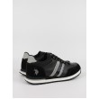 Ανδρικό Sneaker Us Polo Assn XIRIO001A-BLK-GRY01 Μαύρο Ανδρικό Sneaker Us Polo Assn XIRIO001A-BLK-GRY01 Μαύρο