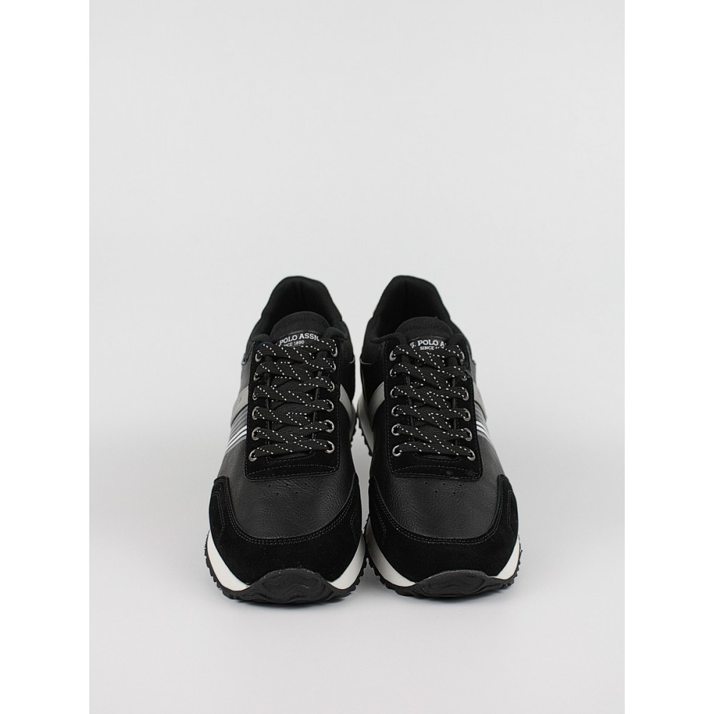 Ανδρικό Sneaker Us Polo Assn XIRIO001A-BLK-GRY01 Μαύρο Ανδρικό Sneaker Us Polo Assn XIRIO001A-BLK-GRY01 Μαύρο