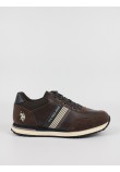 Men's Sneaker Us Polo Assn XIRIO001A-DBR Brown