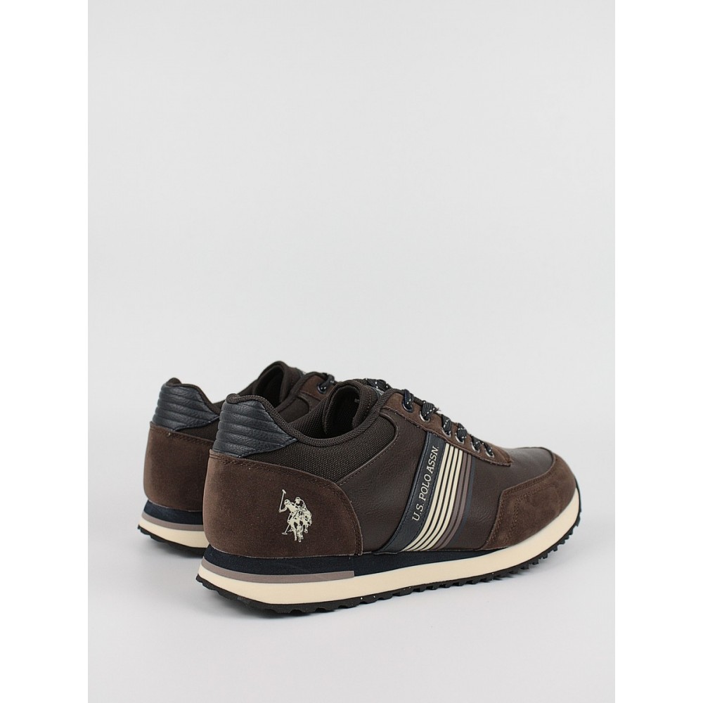 Ανδρικό Sneaker Us Polo Assn XIRIO001A-DBR Καφέ Ανδρικό Sneaker Us Polo Assn XIRIO001A-DBR Καφέ