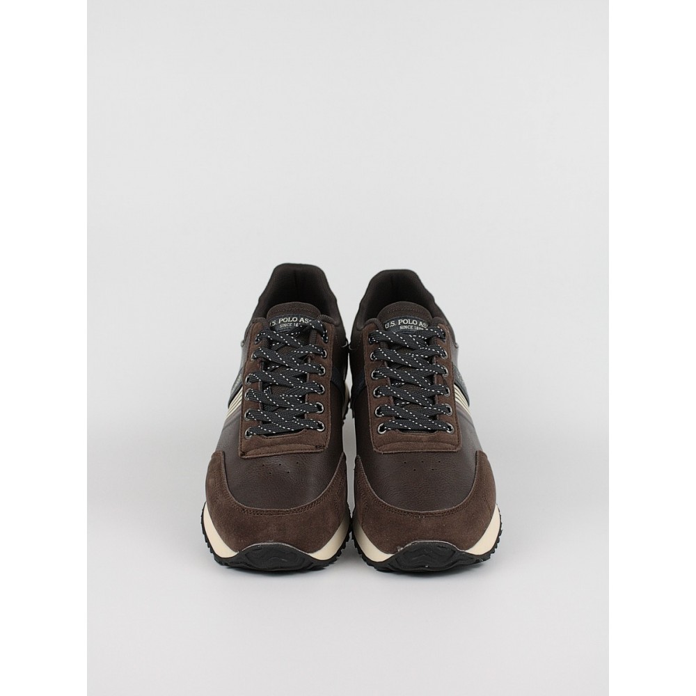 Ανδρικό Sneaker Us Polo Assn XIRIO001A-DBR Καφέ Ανδρικό Sneaker Us Polo Assn XIRIO001A-DBR Καφέ