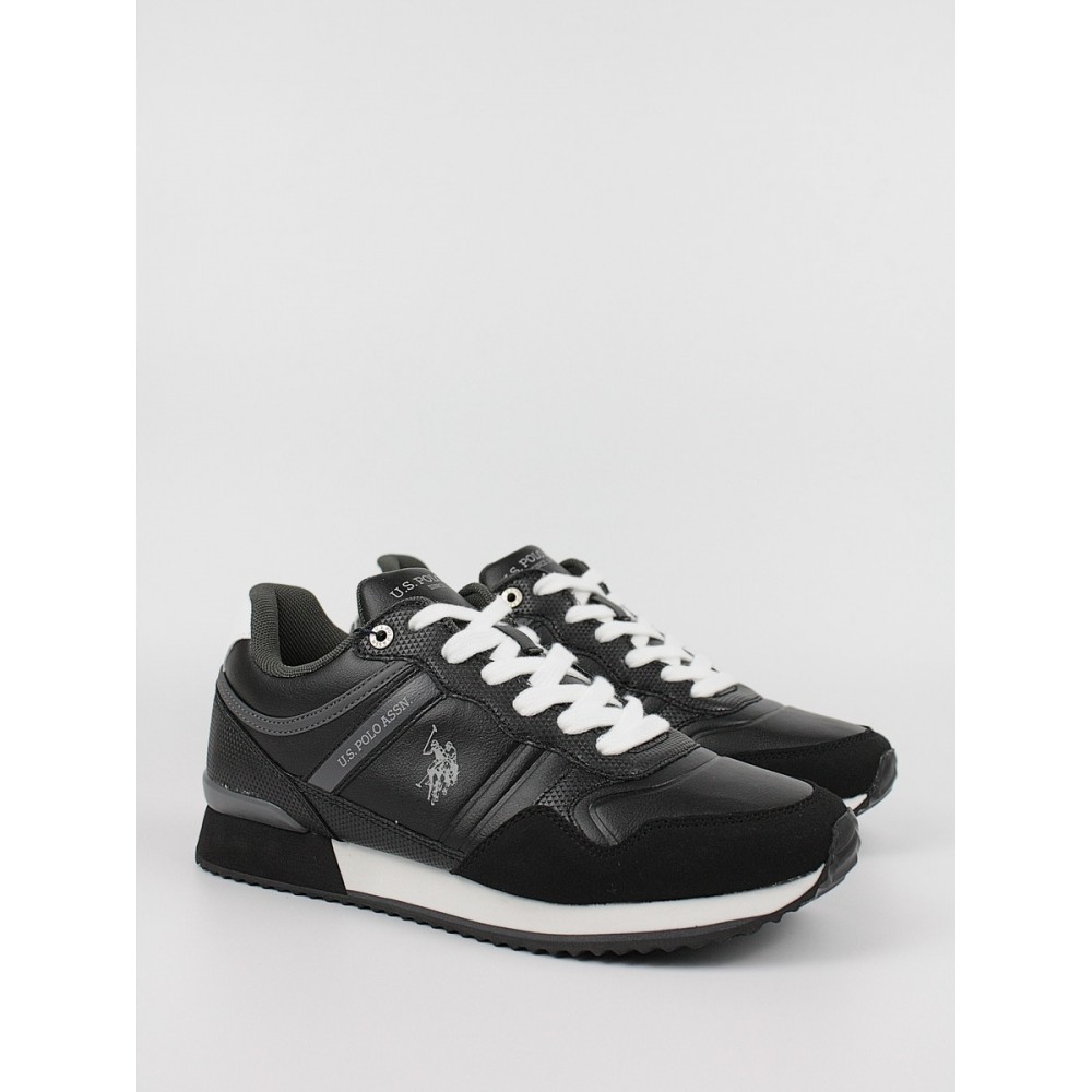 Ανδρικό Sneaker Us Polo Assn GARMY001A-BLK Μαύρο Ανδρικό Sneaker Us Polo Assn GARMY001A-BLK Μαύρο