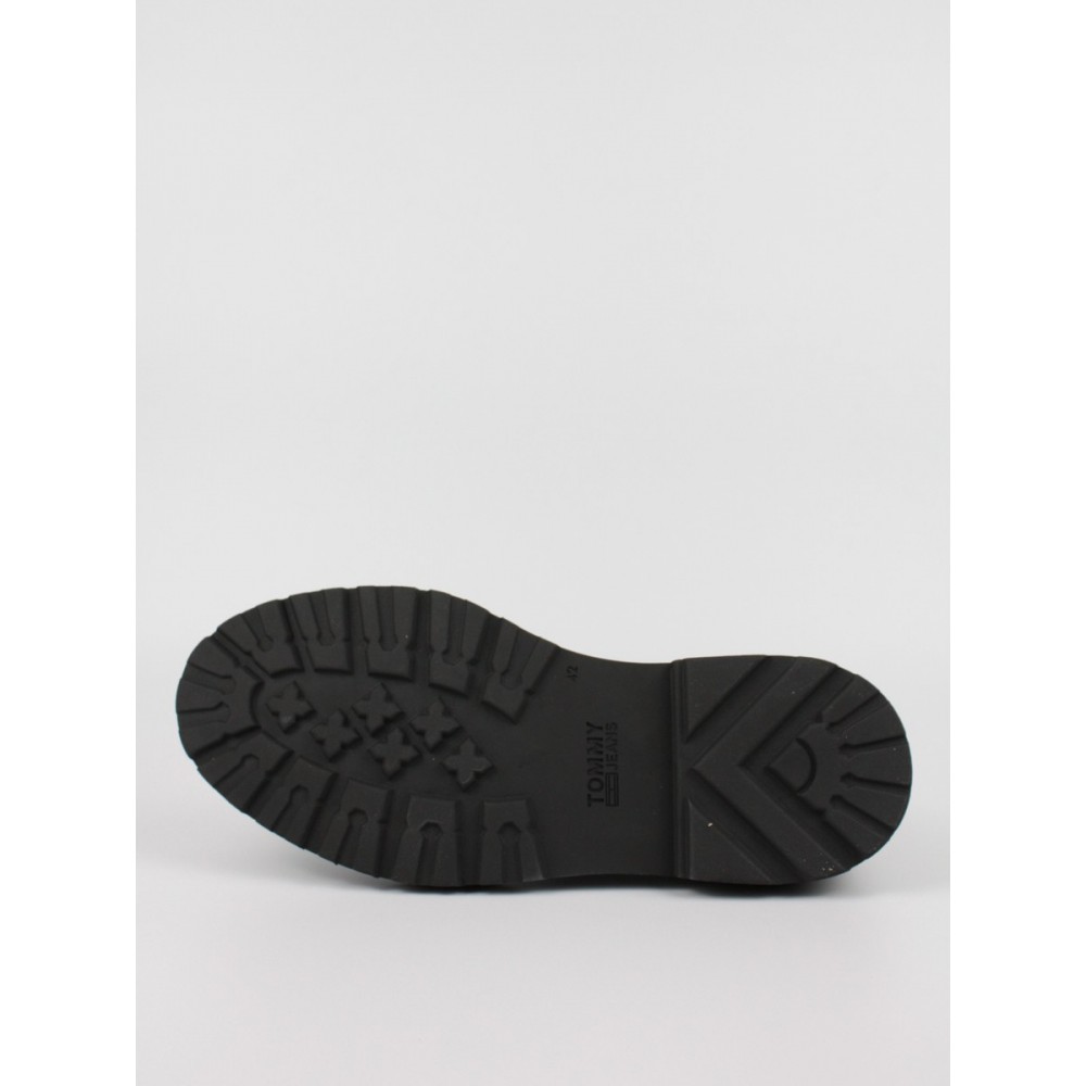Ανδρικό Αρβυλάκι Tommy Hilfiger Short Lace Up Leather Boot EM0EM01040-BDS Μαύρο