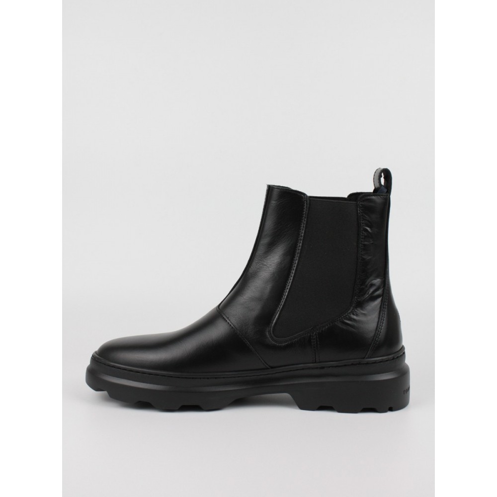 Ανδρικό Μποτάκι Tommy Hilfiger Comfort Hilfiger Leather Chealsea FM0FM04193-BDS Μαύρο Ανδρικό Μποτάκι Tommy Hilfiger Comfort Hilfiger Leather Chealsea FM0FM04193-BDS Μαύρο