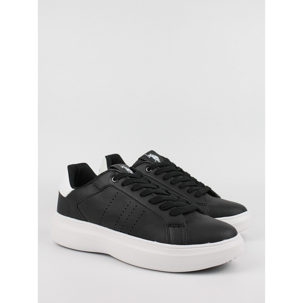 Ανδρικό Sneaker Us Polo Assn JEWEL007A-BLK Μαύρο Ανδρικό Sneaker Us Polo Assn JEWEL007A-BLK Μαύρο