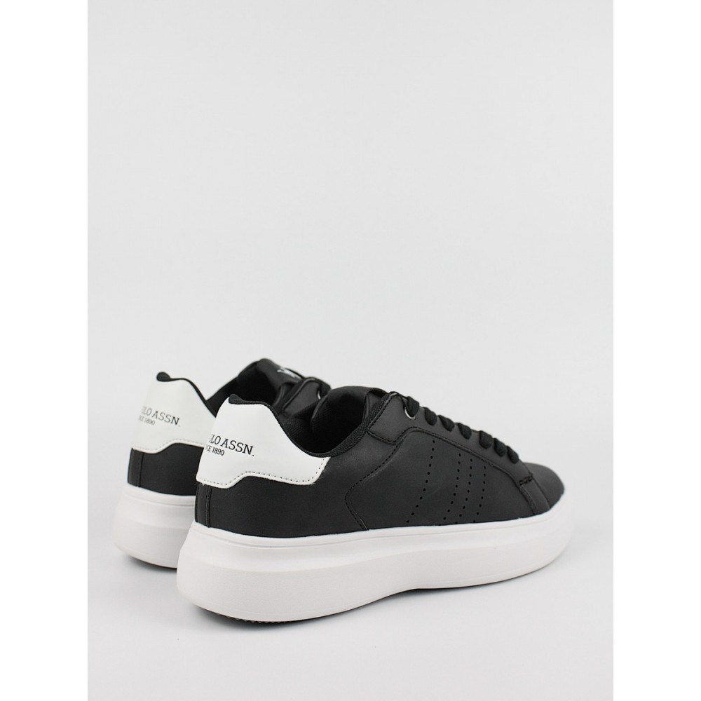 Ανδρικό Sneaker Us Polo Assn JEWEL007A-BLK Μαύρο Ανδρικό Sneaker Us Polo Assn JEWEL007A-BLK Μαύρο