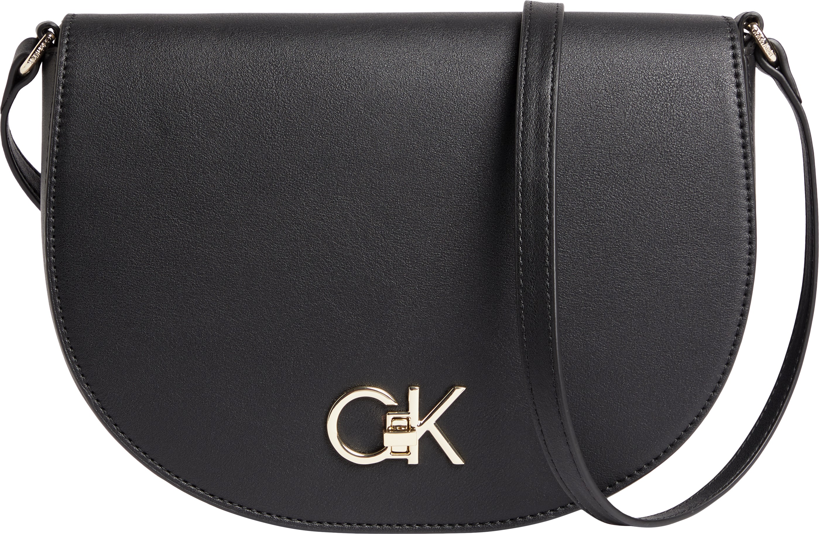 Calvin Klein Crossbody Saddle Bag - Black
