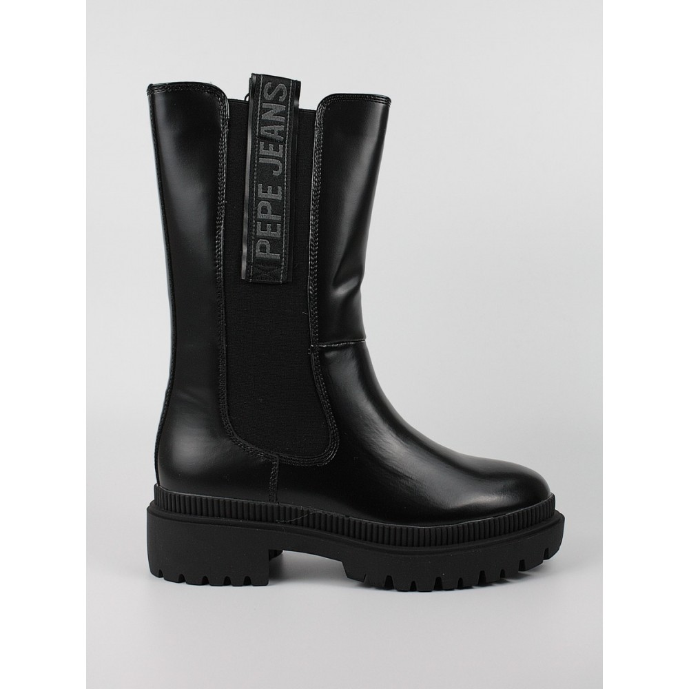 Γυναικείο Μποτάκι Chelsea Pepe Jeans London Bettle Wild PLS50463-999 Μαύρο Γυναικείο Μποτάκι Chelsea Pepe Jeans London Bettle Wild PLS50463-999 Μαύρο