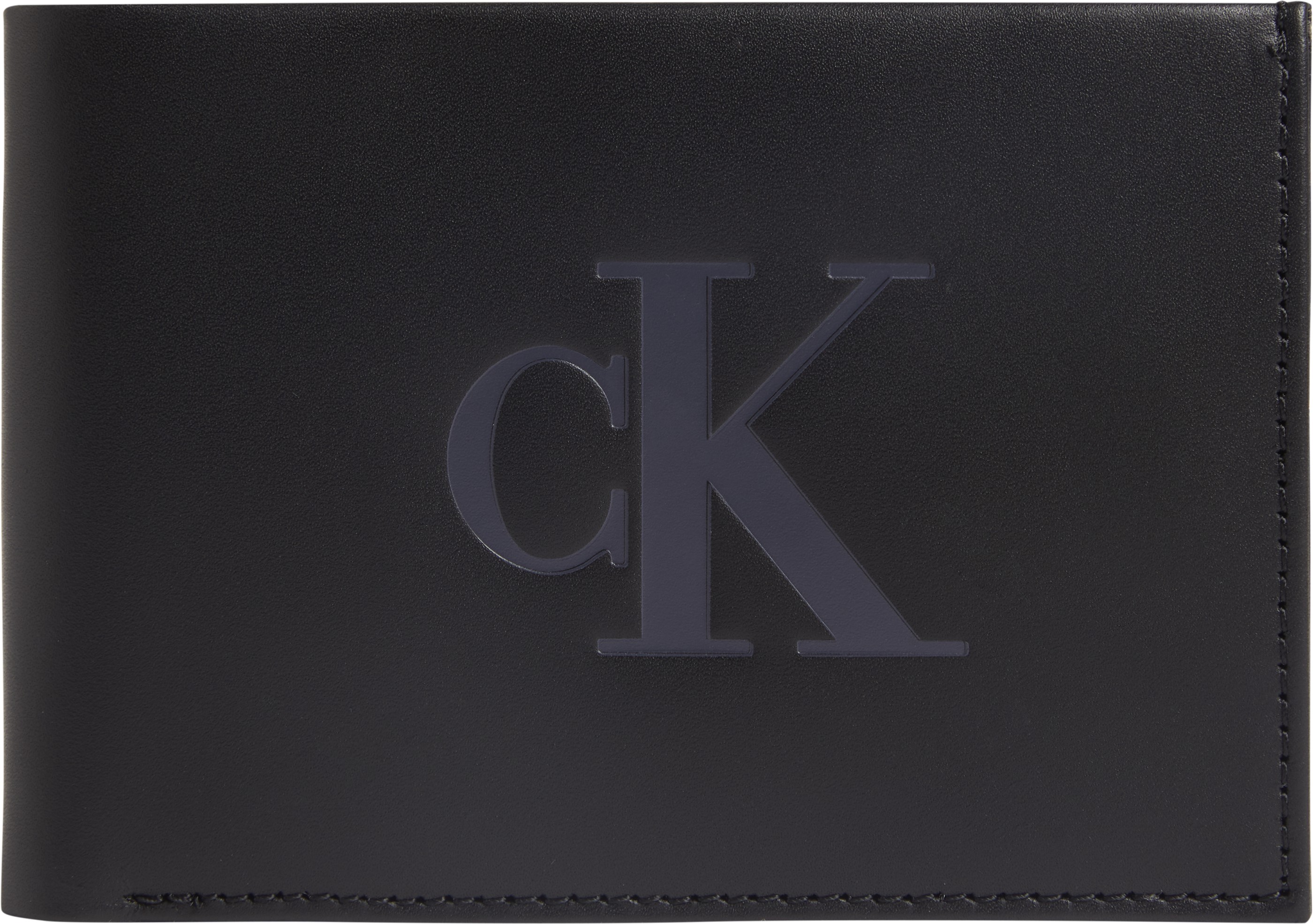 Ανδρικό Πορτοφόλι Calvin Klein Monogram Soft Bifold W/Coin XL K50K509869-BDS Μαύρο