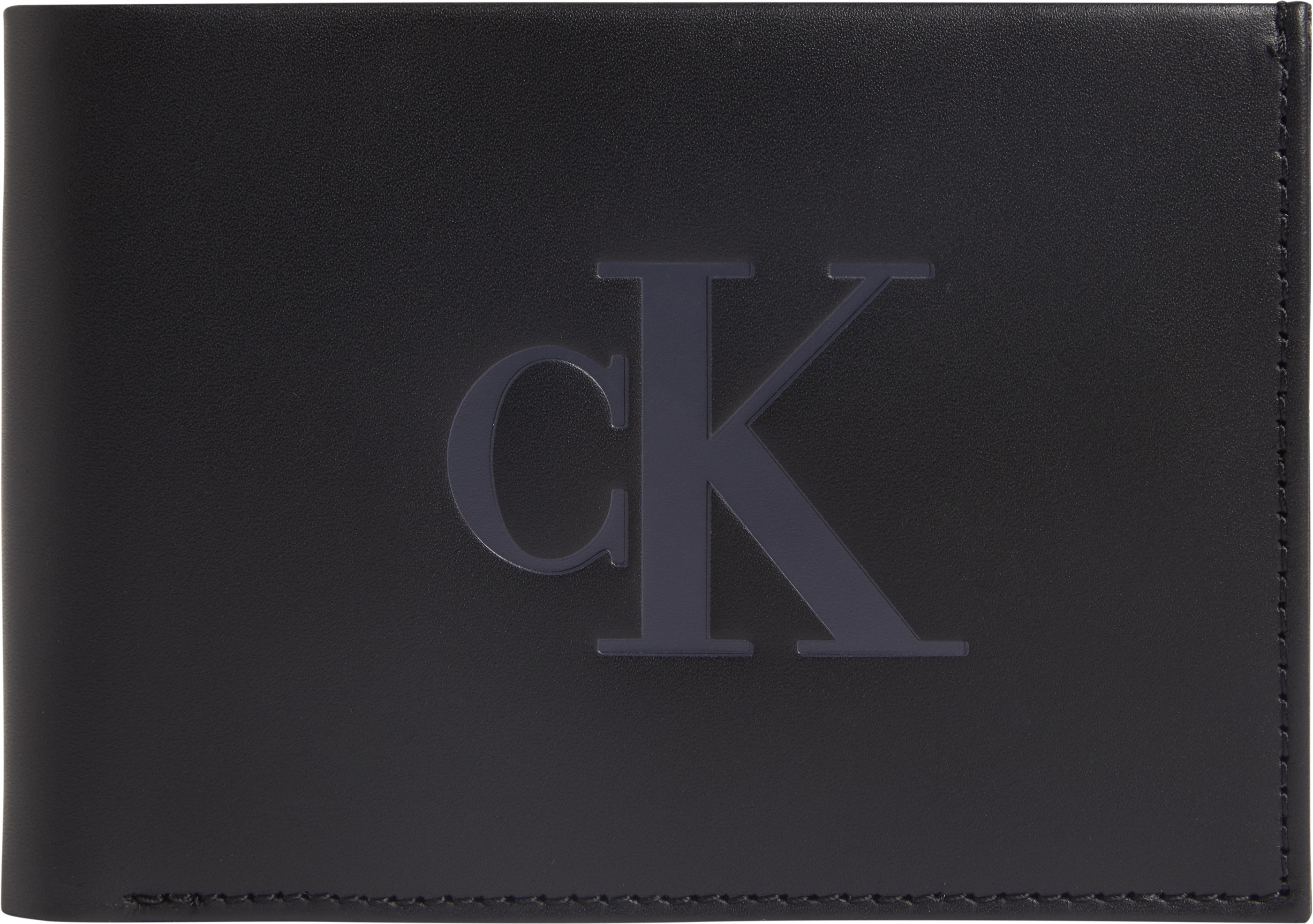 Men Wallet Calvin Klein Monogram Soft Bifold W/Coin XL K50K509869-BDS Black