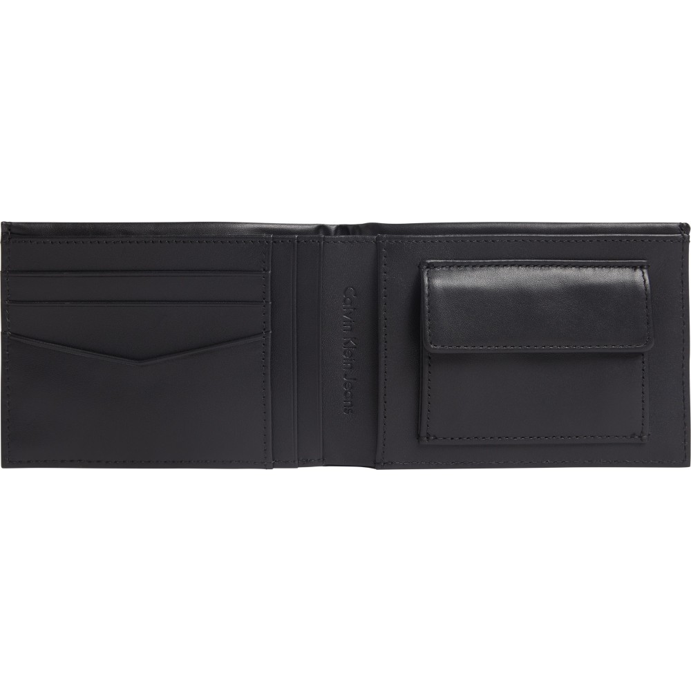 Men Wallet Calvin Klein Monogram Soft Bifold W/Coin XL K50K509869-BDS Black