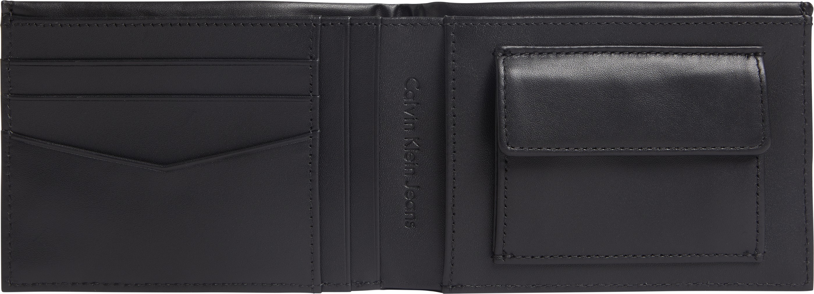 Men Wallet Calvin Klein Monogram Soft Bifold W/Coin XL K50K509869-BDS Black