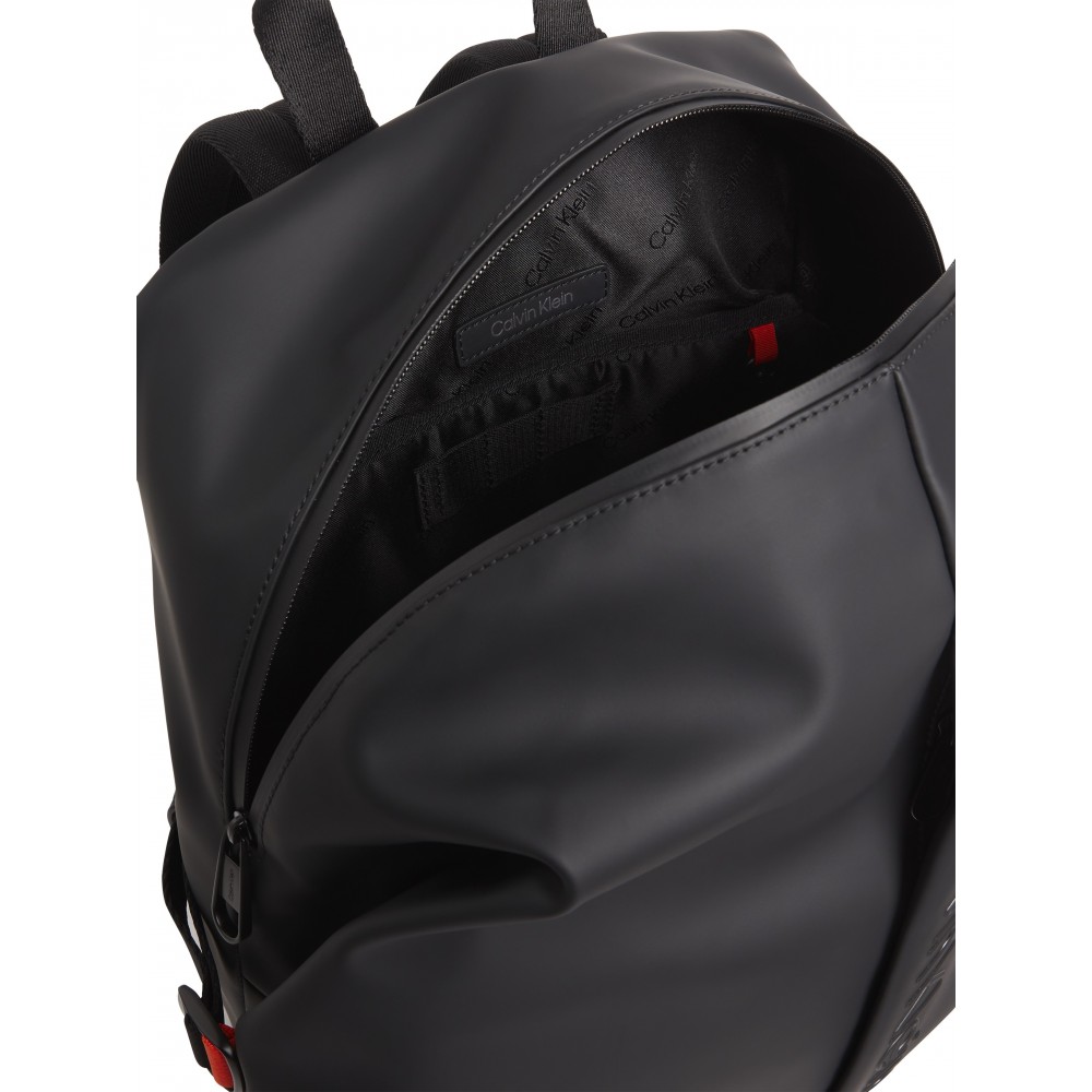 Men Backpack Monogram Calvin Klein Runnerized Clip Side BP K50K509561-BAX Black
