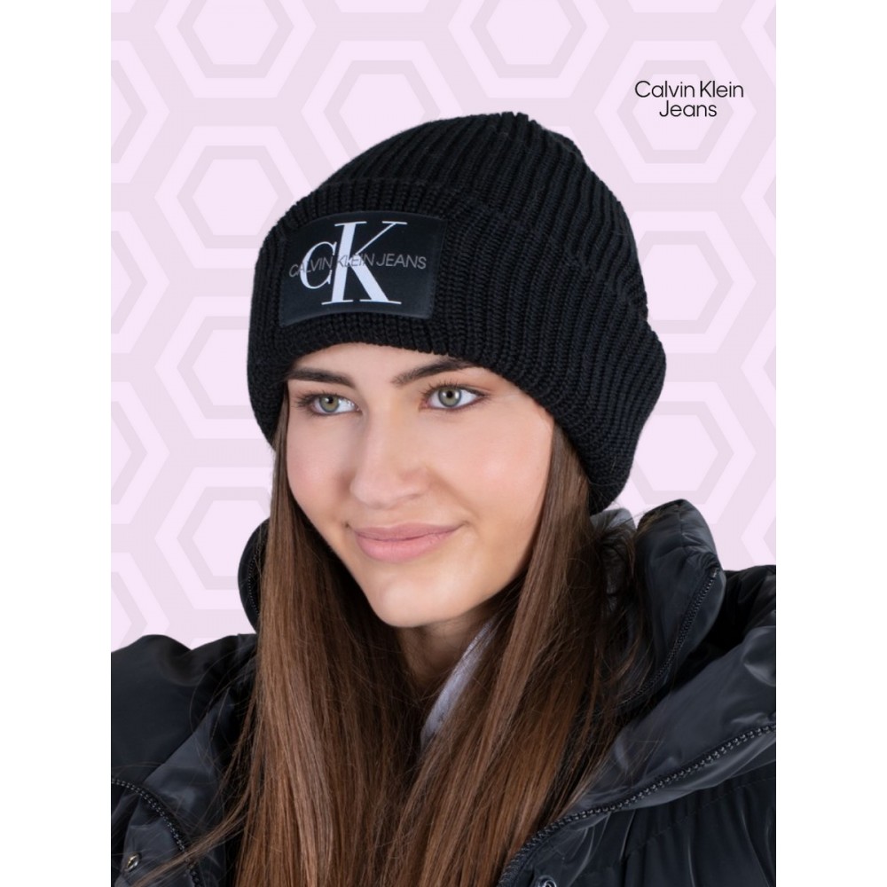 Women\'s Cap Calvin klein Beanie Wl K60K607383-BDS Black