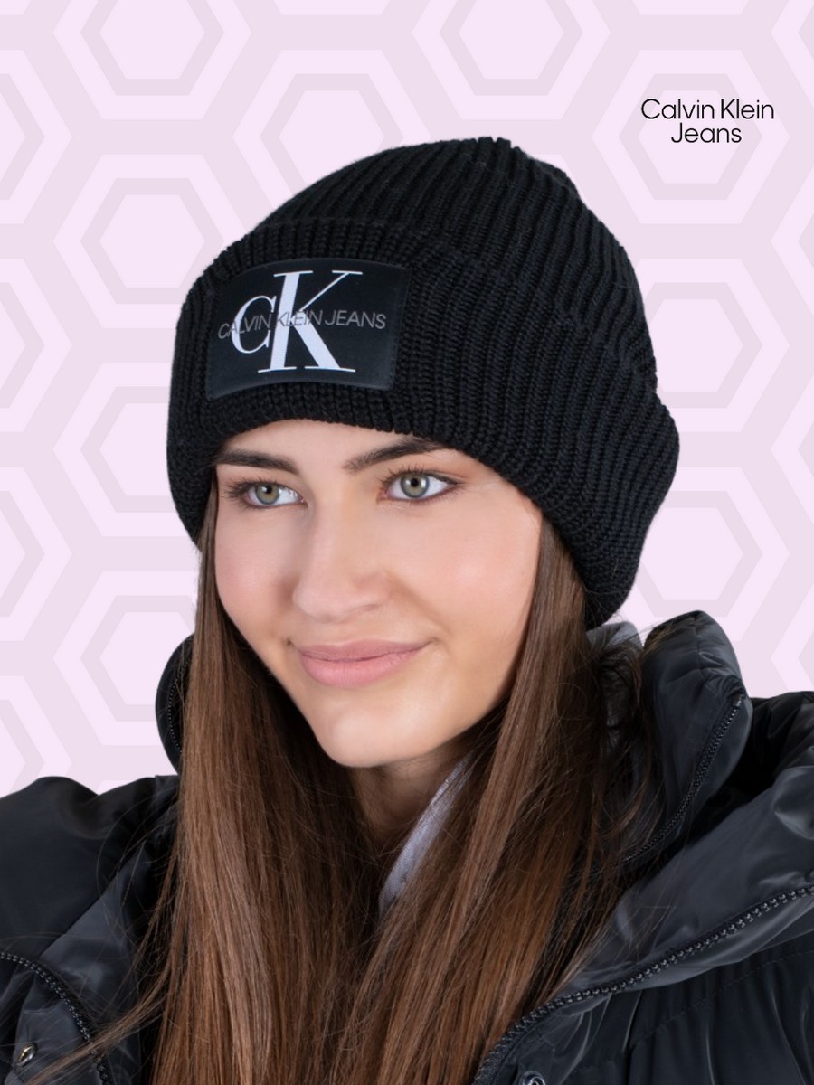 Γυναικείος Σκουφος Calvin klein Beanie Wl K60K607383-BDS Μαύρο