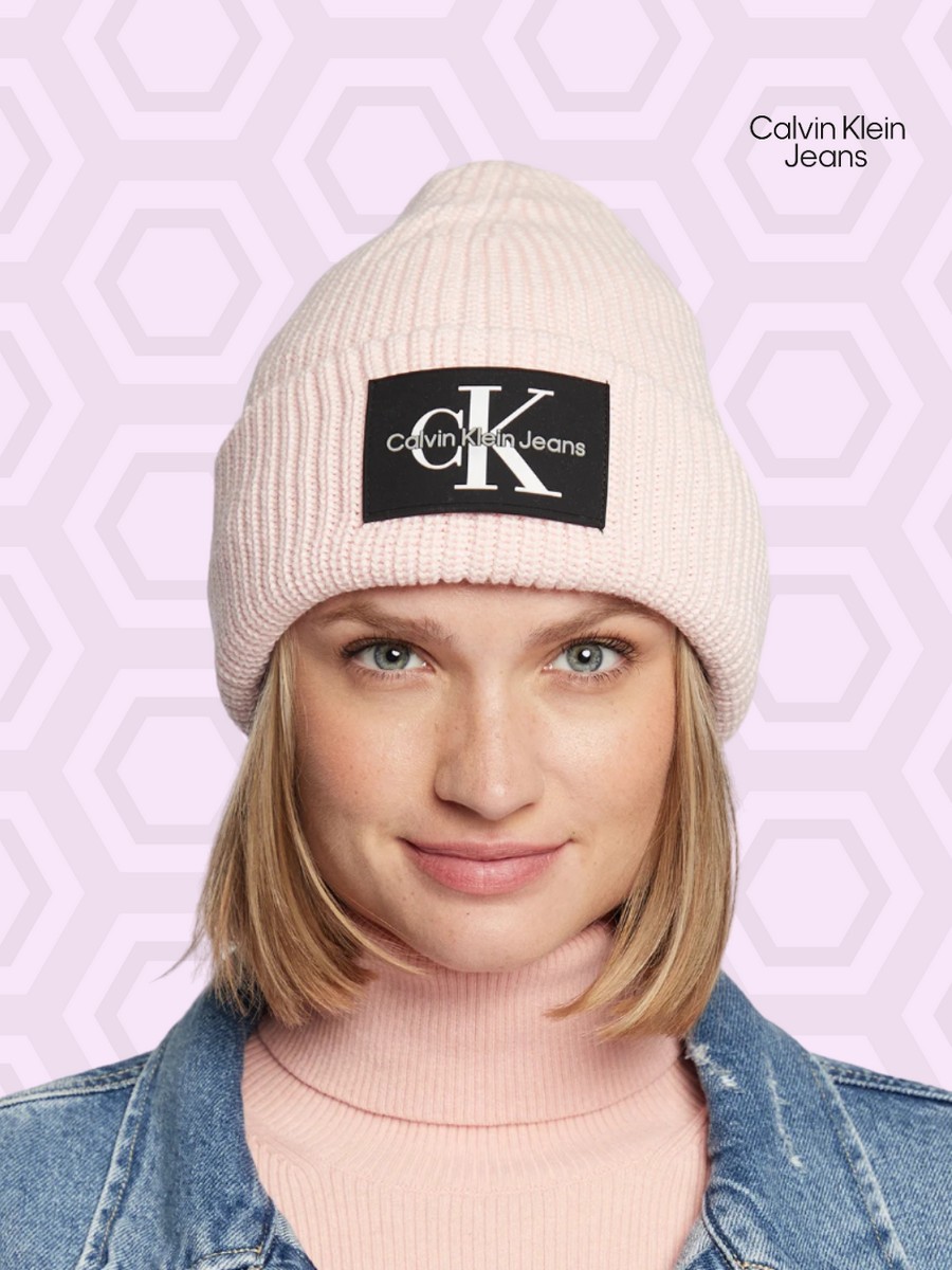 Women's Cap Calvin klein Beanie Wl K60K607383-TKY Pink