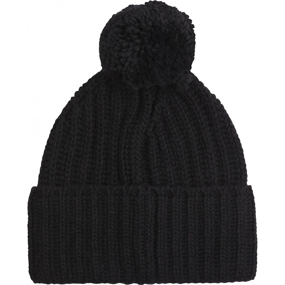 Women\'s Cap Calvin klein Oversized Knit Beanie W/ Pompom K60K608535-BAX Black